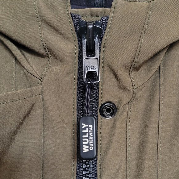 Wuxly (formerly Wully) Doe Army Green Vegan Parka - Size Small - Picture 6 of 15